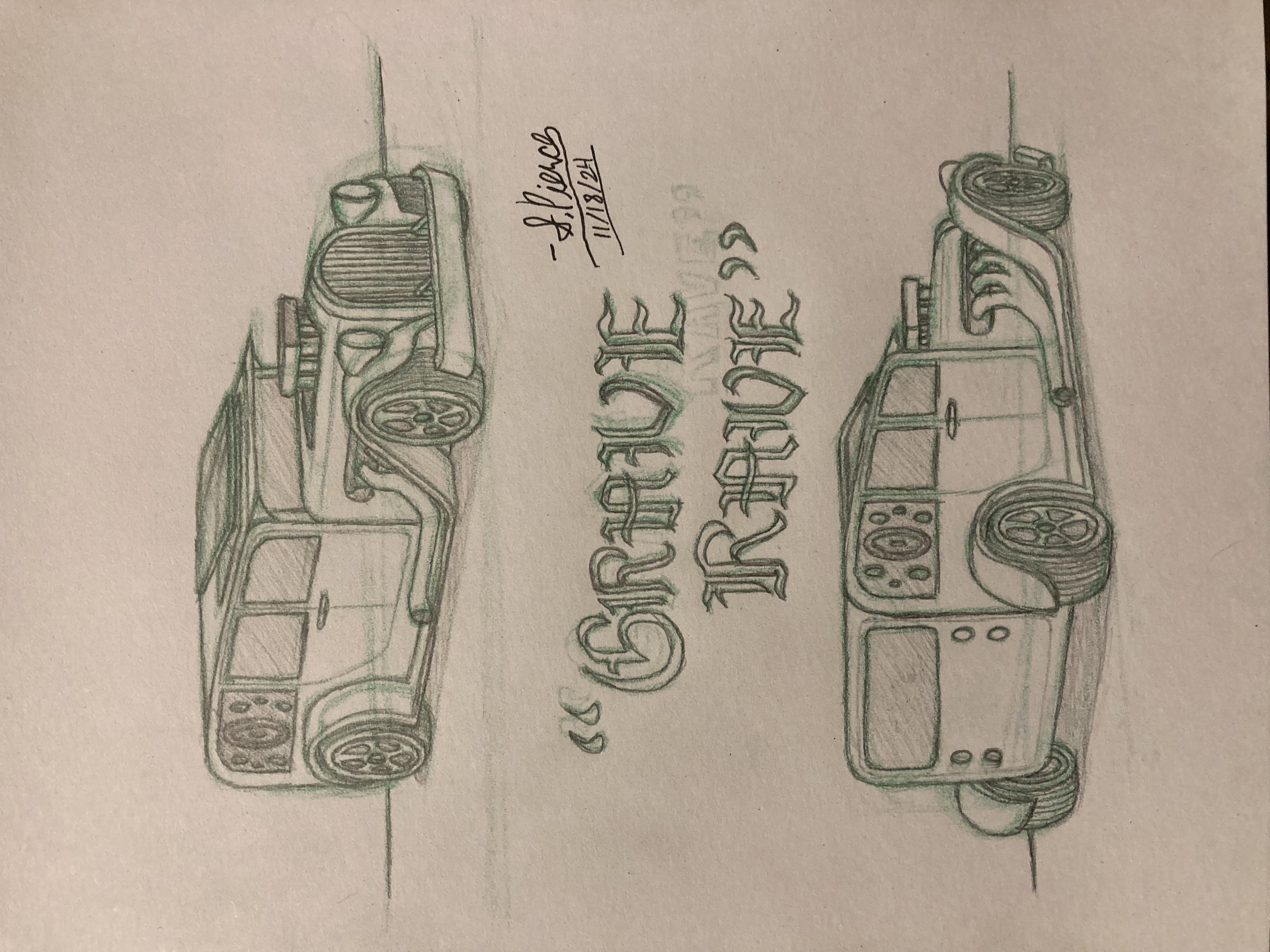 Grave Rave (Car Sketch)